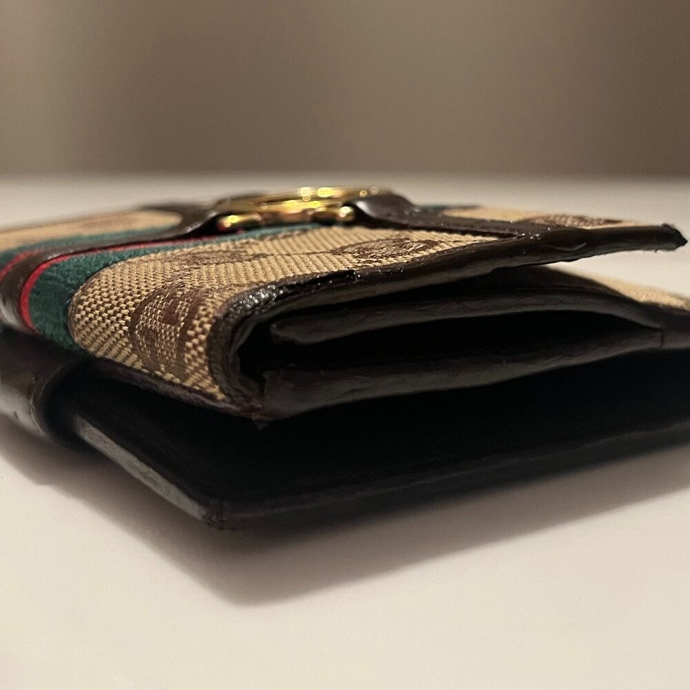 Authentic Vintage Gucci Ophidia GG Canvas Wallet + Box - Picture 10 of 15